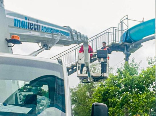 Bild Maltech im Freibad