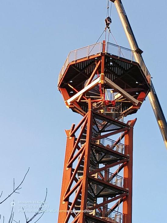 Bild Rückbau Aussichtsturm Pforzheim Hohe Warte